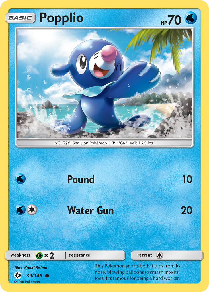 Popplio (39/149) [Sun & Moon: Base Set]