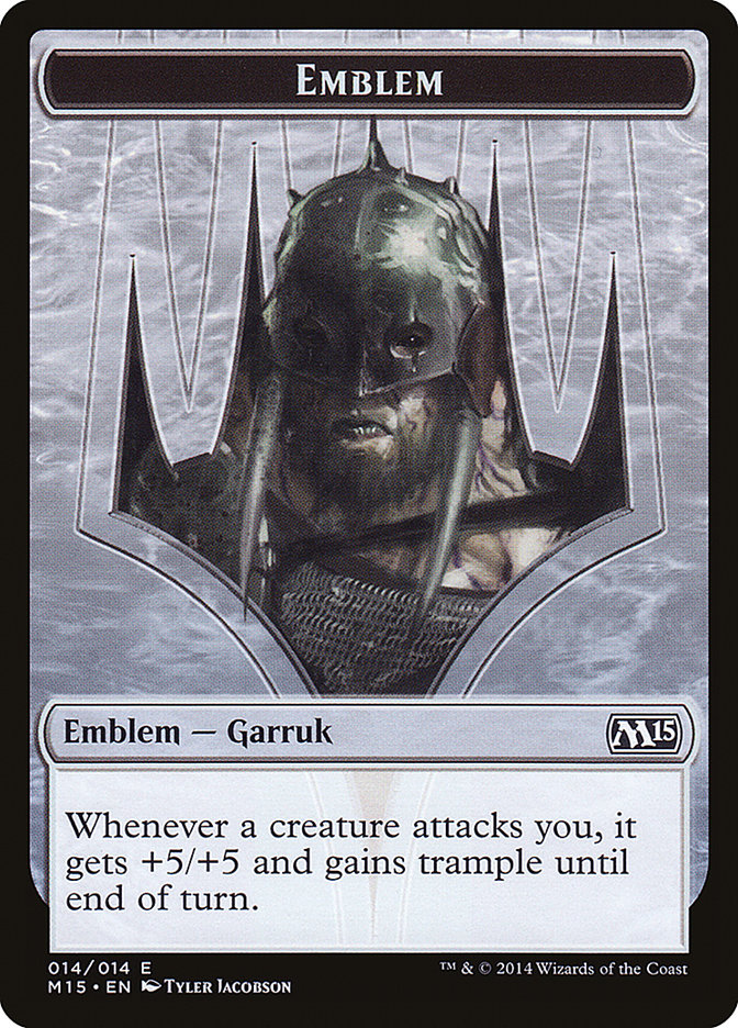 Garruk, Apex Predator Emblem [Magic 2015 Tokens]