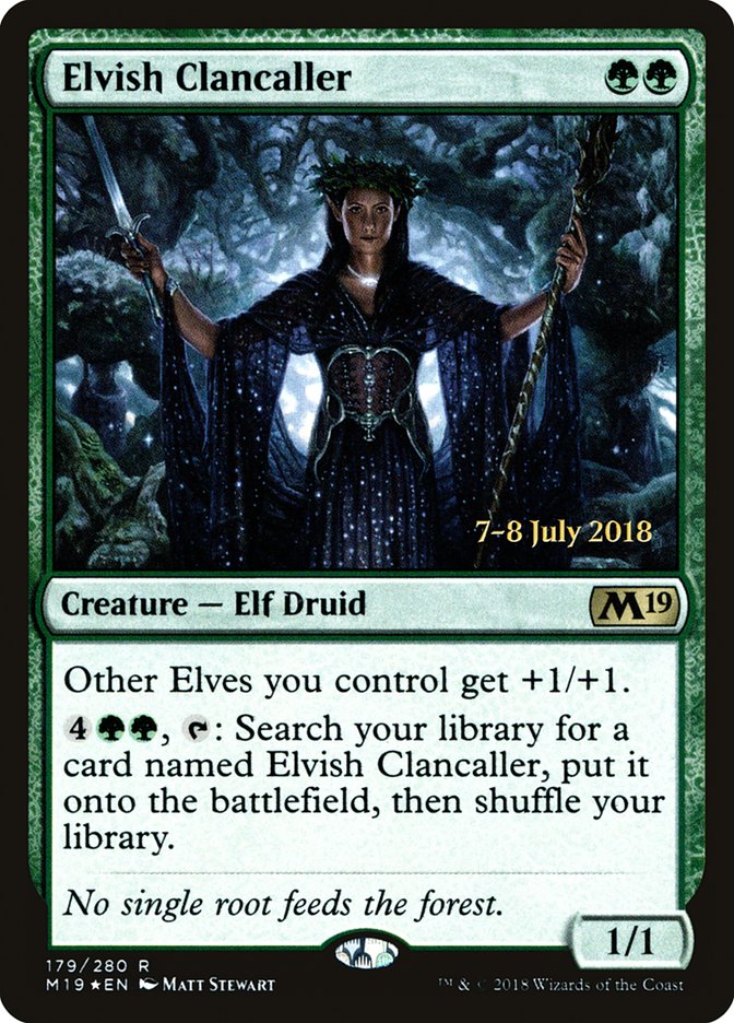 Elvish Clancaller  [Core Set 2019 Prerelease Promos]