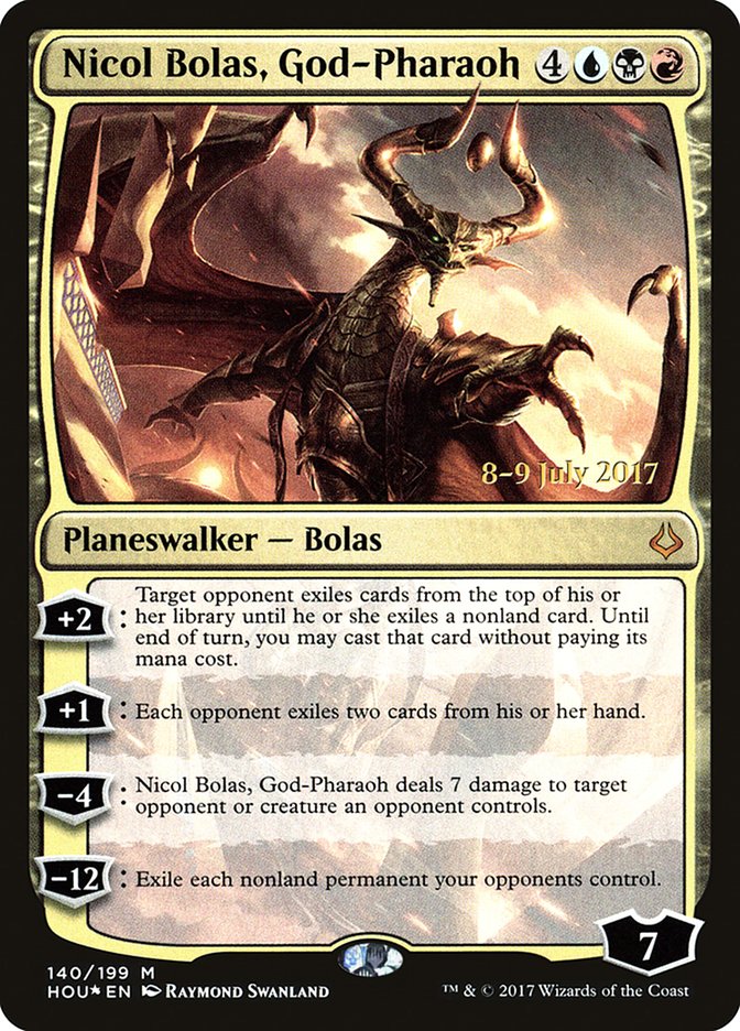 Nicol Bolas, God-Pharaoh  [Hour of Devastation Prerelease Promos]