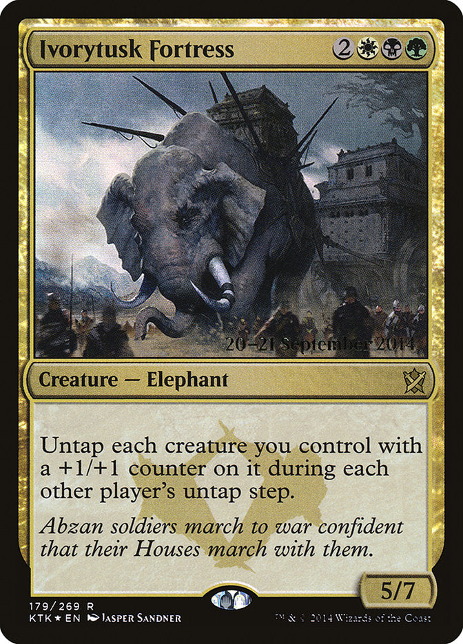 Ivorytusk Fortress  [Khans of Tarkir Prerelease Promos]