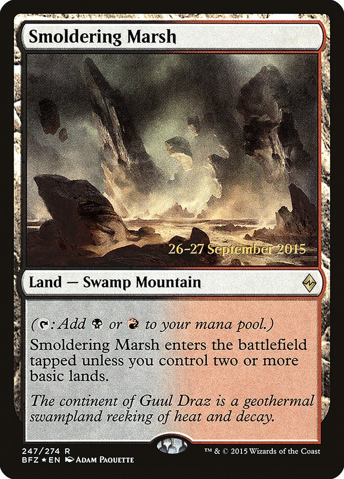 Smoldering Marsh  [Battle for Zendikar Prerelease Promos]