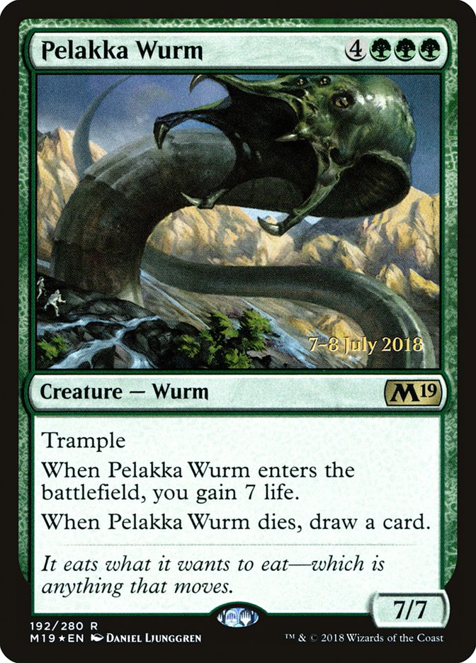 Pelakka Wurm  [Core Set 2019 Prerelease Promos]