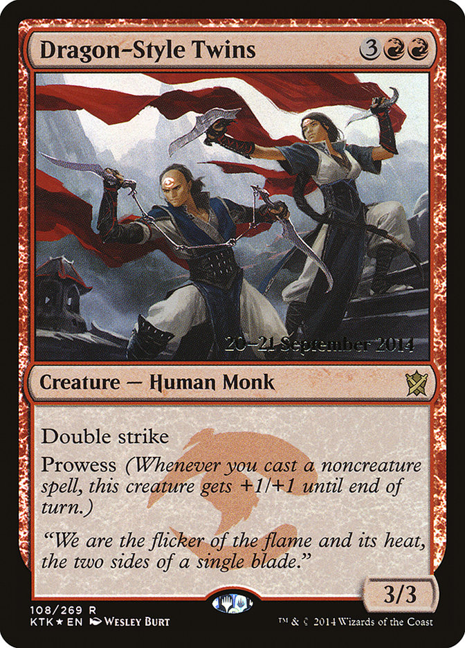 Dragon-Style Twins  [Khans of Tarkir Prerelease Promos]