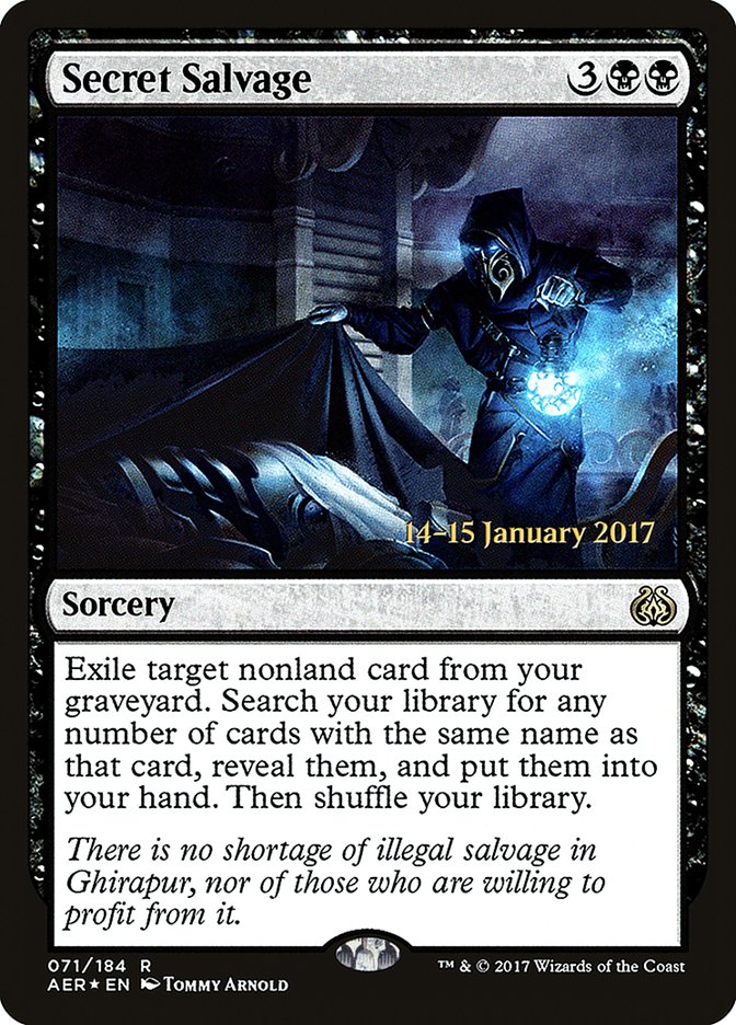 Secret Salvage  [Aether Revolt Prerelease Promos]