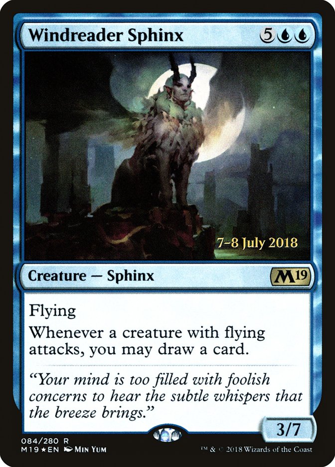 Windreader Sphinx  [Core Set 2019 Prerelease Promos]