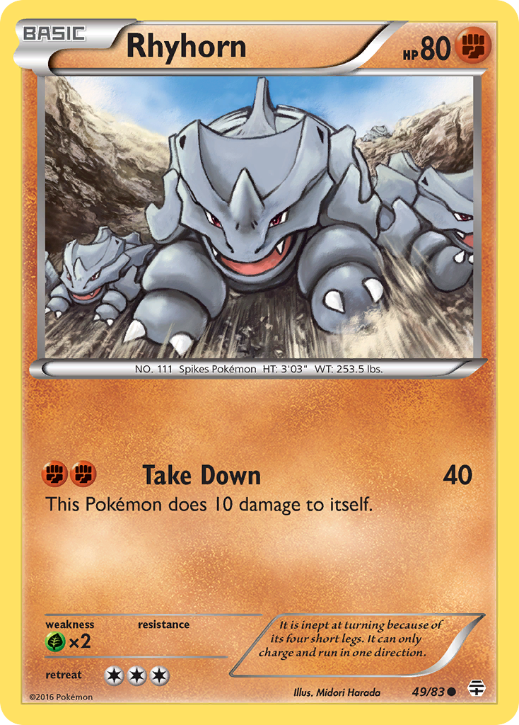 Rhyhorn (49/83) [XY: Generations]