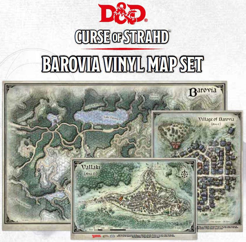 D&D: Game Mat - Curse of Strahd Map Set