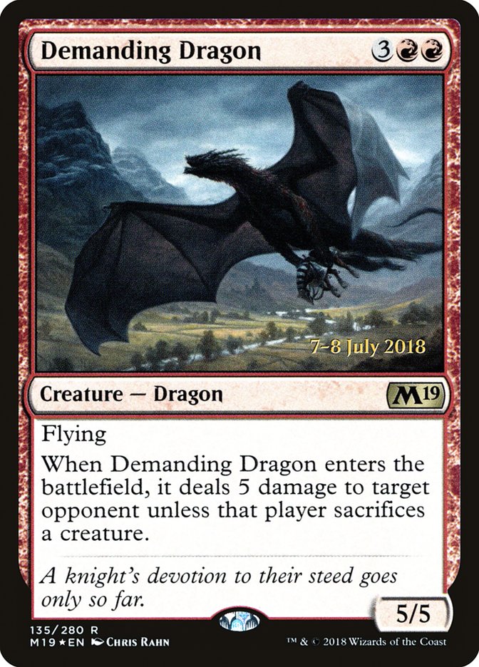 Demanding Dragon  [Core Set 2019 Prerelease Promos]