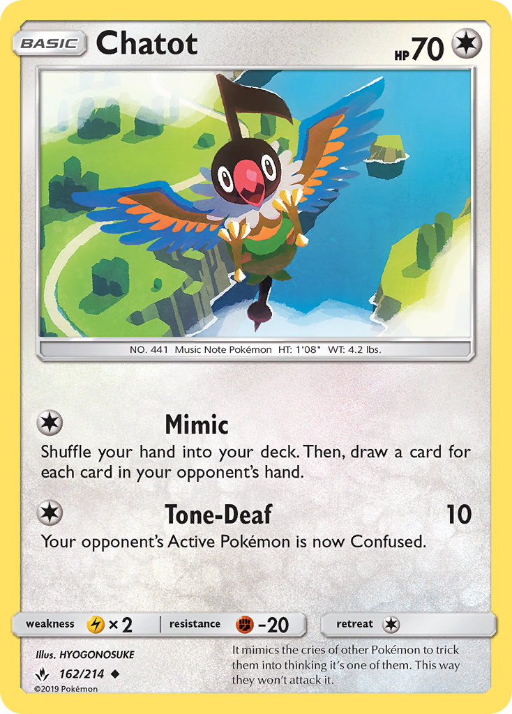 Chatot (162/214) [Sun & Moon: Unbroken Bonds]