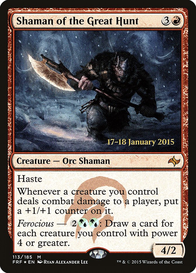 Shaman of the Great Hunt  [Fate Reforged Prerelease Promos]