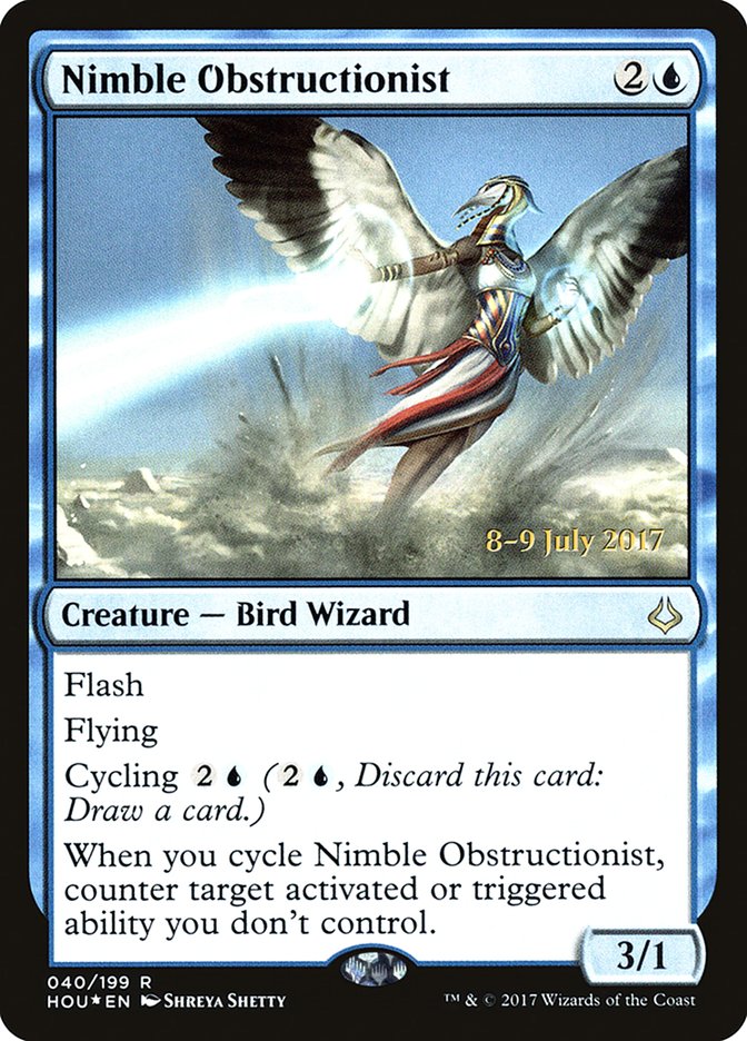 Nimble Obstructionist  [Hour of Devastation Prerelease Promos]