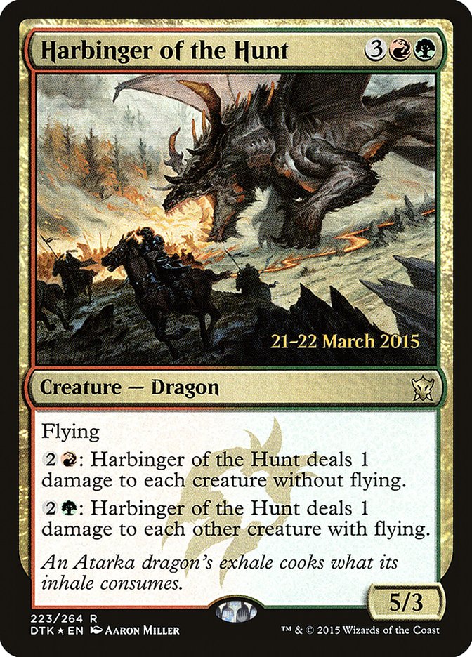 Harbinger of the Hunt  [Dragons of Tarkir Prerelease Promos]