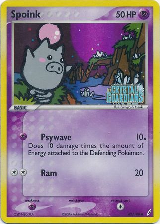 Spoink (62/100) (Stamped) [EX: Crystal Guardians]