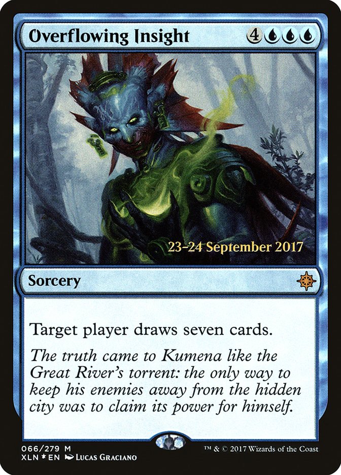 Overflowing Insight  [Ixalan Prerelease Promos]