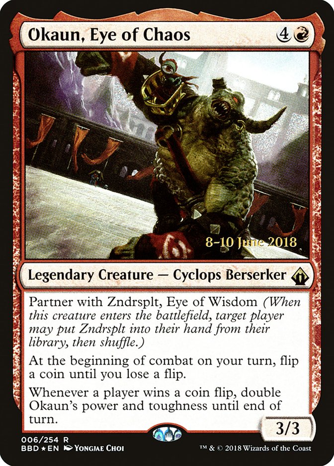 Okaun, Eye of Chaos   [Battlebond Prerelease Promos]