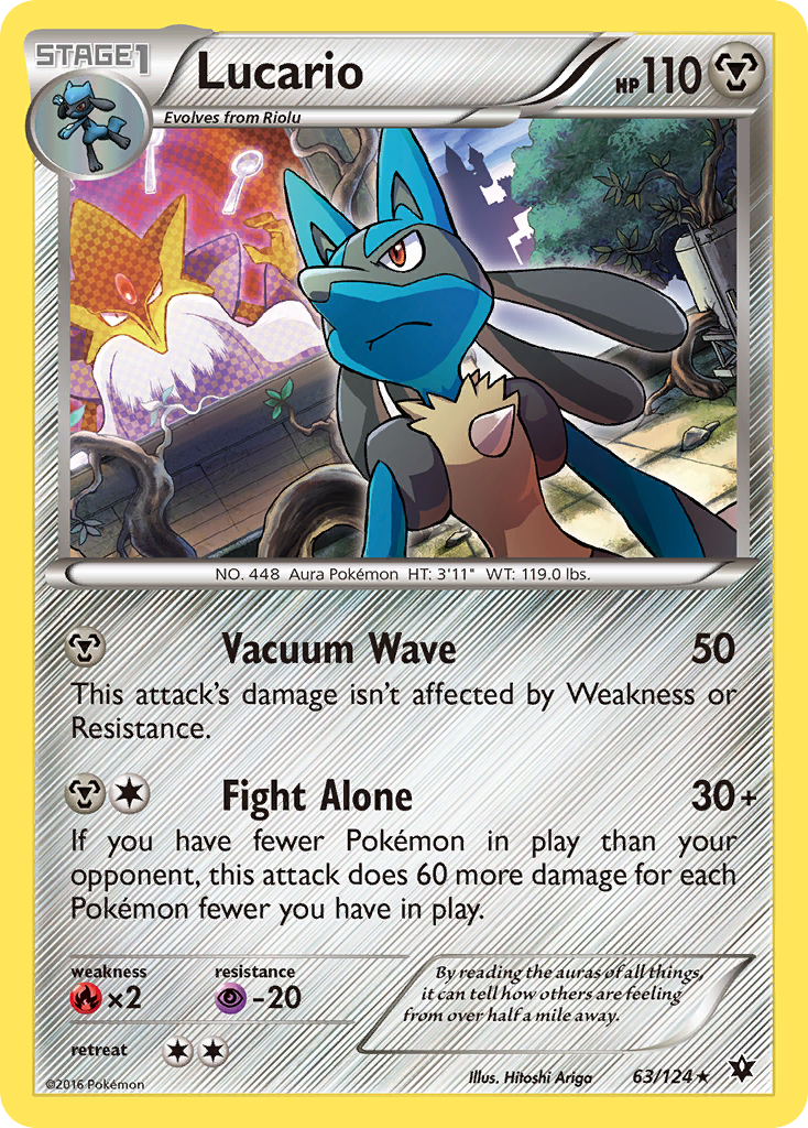 Lucario (63/124) (Cosmos Holo) [XY: Fates Collide]