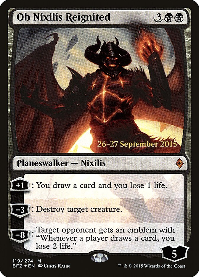 Ob Nixilis Reignited  [Battle for Zendikar Prerelease Promos]