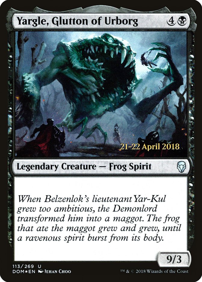 Yargle, Glutton of Urborg  [Dominaria Prerelease Promos]