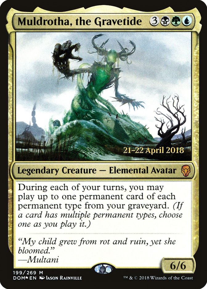 Muldrotha, the Gravetide  [Dominaria Prerelease Promos]