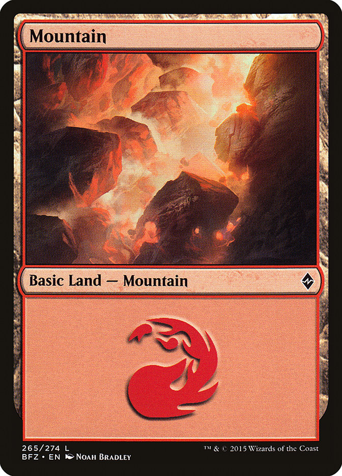 Mountain (265a) [Battle for Zendikar]