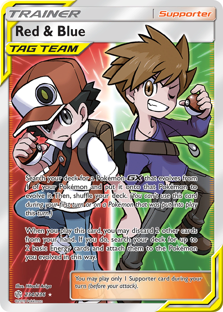 Red & Blue (234/236) [Sun & Moon: Cosmic Eclipse]