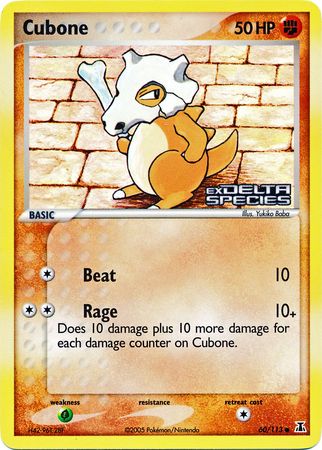 Cubone (60/113) (Stamped) [EX: Delta Species]