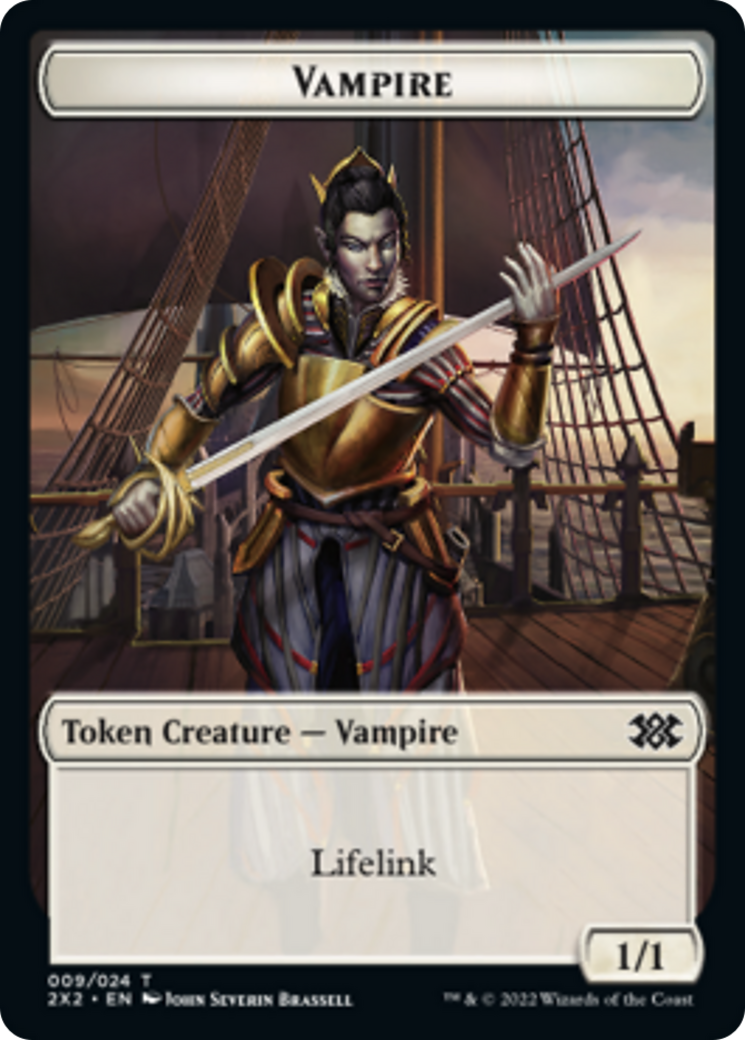 Zombie // Vampire Double-sided Token [Double Masters 2022 Tokens]