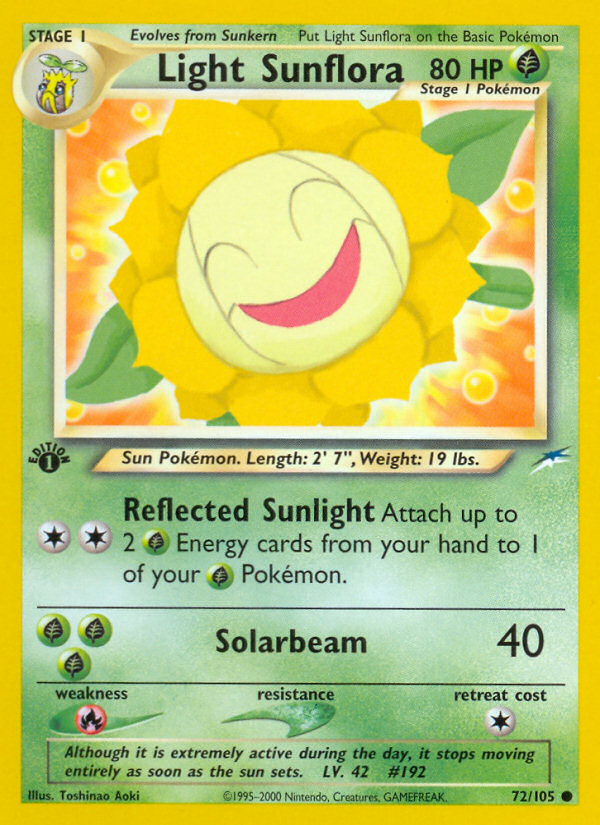 Light Sunflora (72/105) [Neo Destiny 1st Edition]