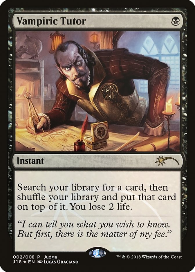 Vampiric Tutor (J18) [Judge Gift Cards 2018]