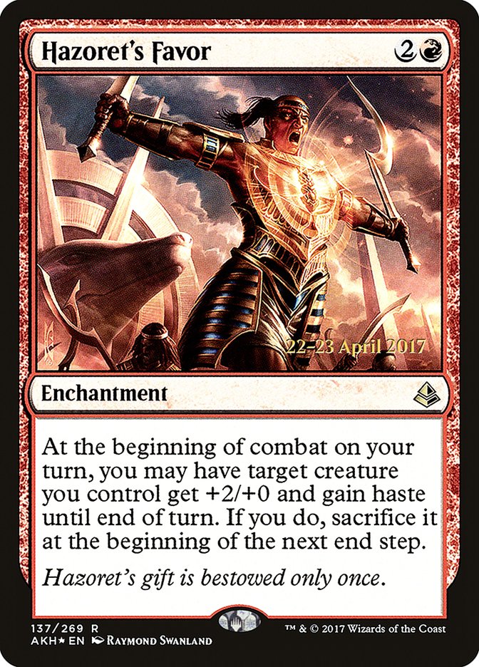 Hazoret's Favor  [Amonkhet Prerelease Promos]