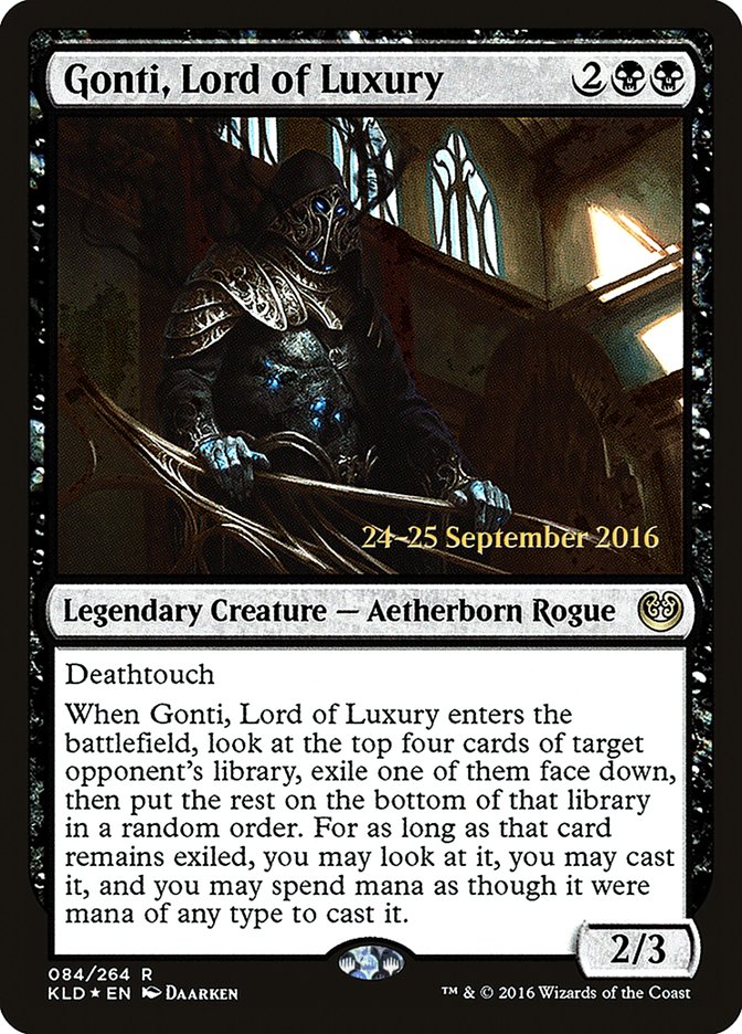 Gonti, Lord of Luxury  [Kaladesh Prerelease Promos]