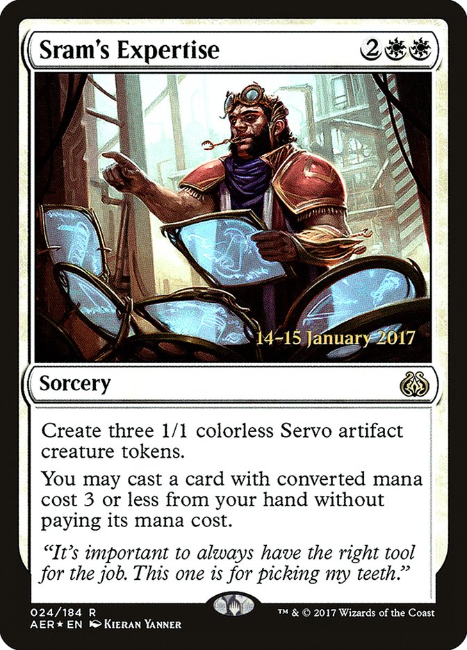 Sram's Expertise  [Aether Revolt Prerelease Promos]