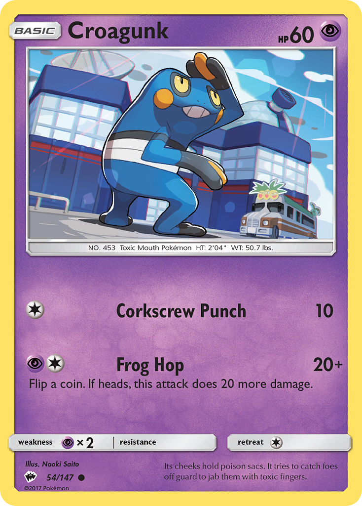 Croagunk (54/147) [Sun & Moon: Burning Shadows]