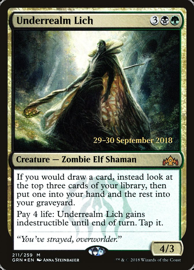 Underrealm Lich  [Guilds of Ravnica Prerelease Promos]