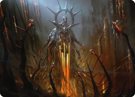 Solphim, Mayhem Dominus Art Card [Phyrexia: All Will Be One Art Series]