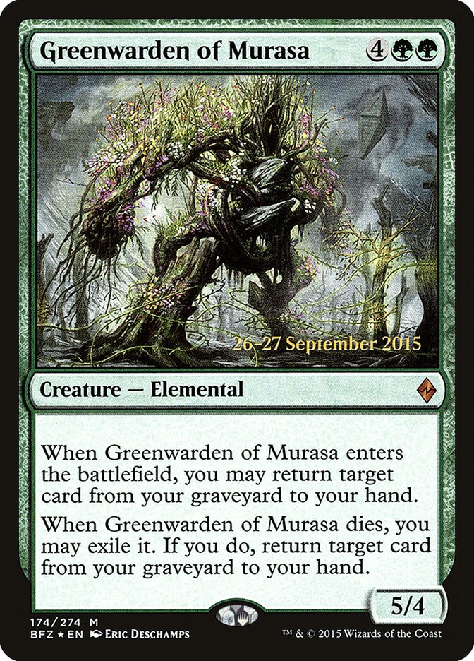 Greenwarden of Murasa  [Battle for Zendikar Prerelease Promos]