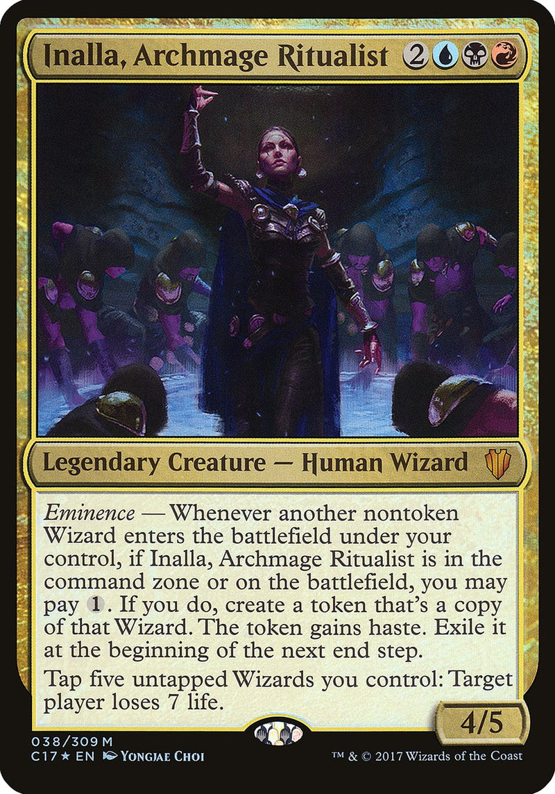 Inalla, Archmage Ritualist (Commander 2017) [Commander 2017 Oversized]