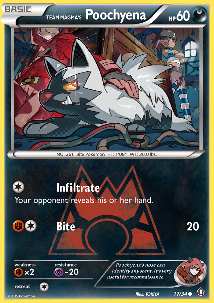 Team Magma's Poochyena (17/34) [XY: Double Crisis]