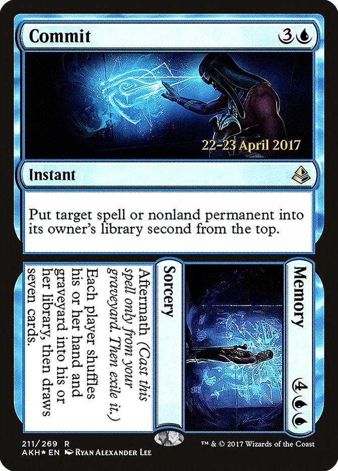 Commit // Memory  [Amonkhet Prerelease Promos]