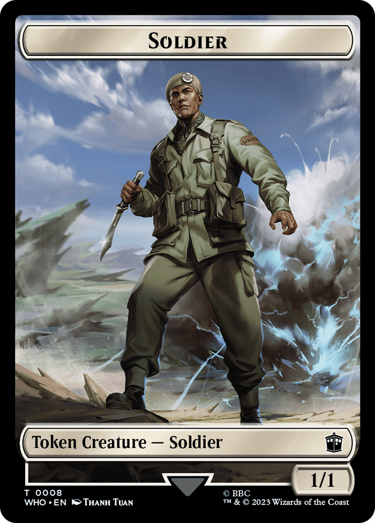 Soldier // Treasure (0028) Double-Sided Token [Doctor Who Tokens]