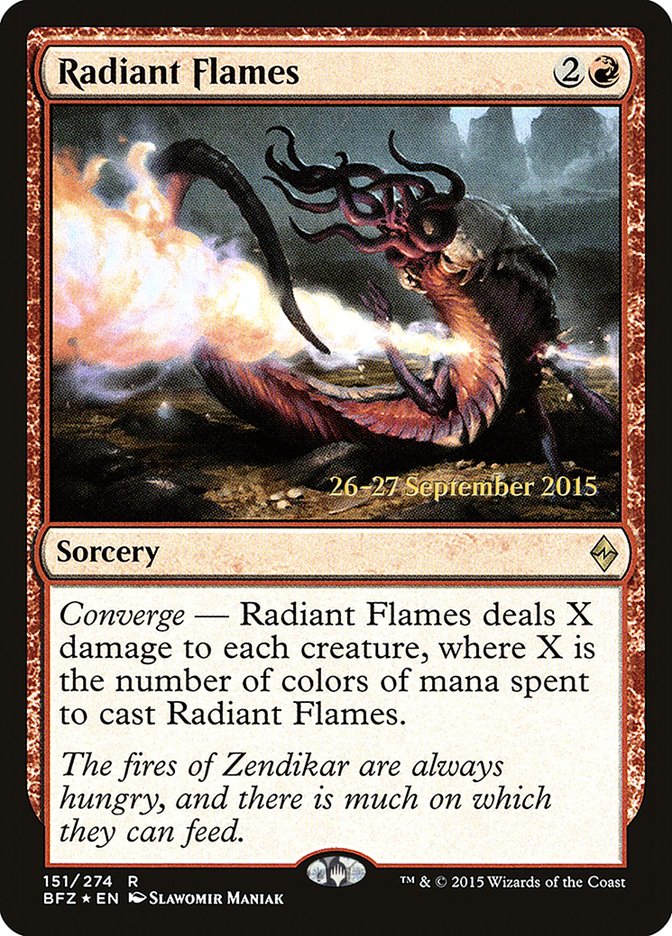 Radiant Flames  [Battle for Zendikar Prerelease Promos]