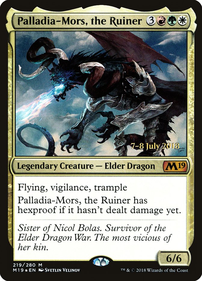 Palladia-Mors, the Ruiner  [Core Set 2019 Prerelease Promos]