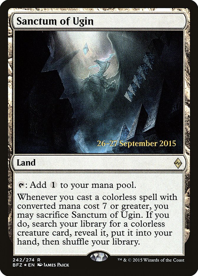 Sanctum of Ugin  [Battle for Zendikar Prerelease Promos]