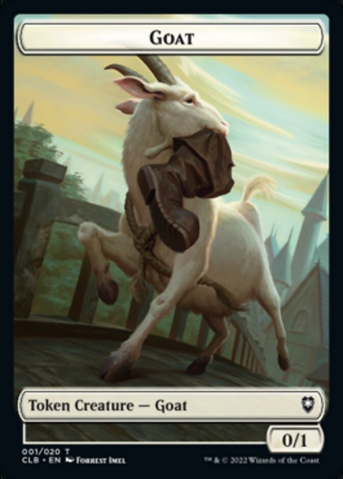 Treasure // Goat Double-sided Token [Commander Legends: Battle for Baldur's Gate Tokens]