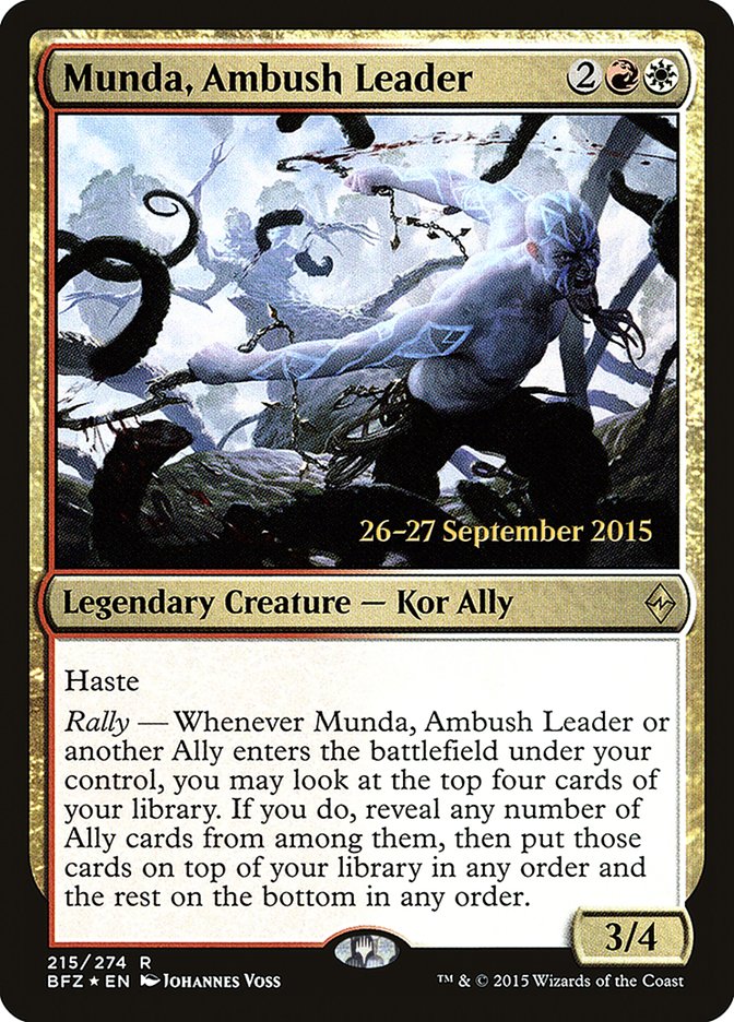 Munda, Ambush Leader  [Battle for Zendikar Prerelease Promos]