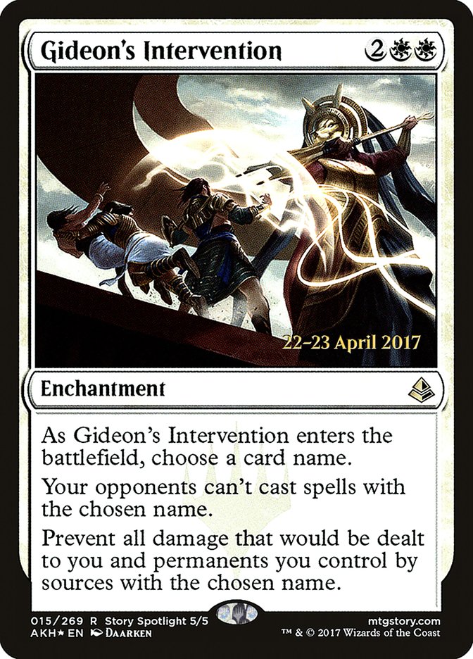 Gideon's Intervention  [Amonkhet Prerelease Promos]