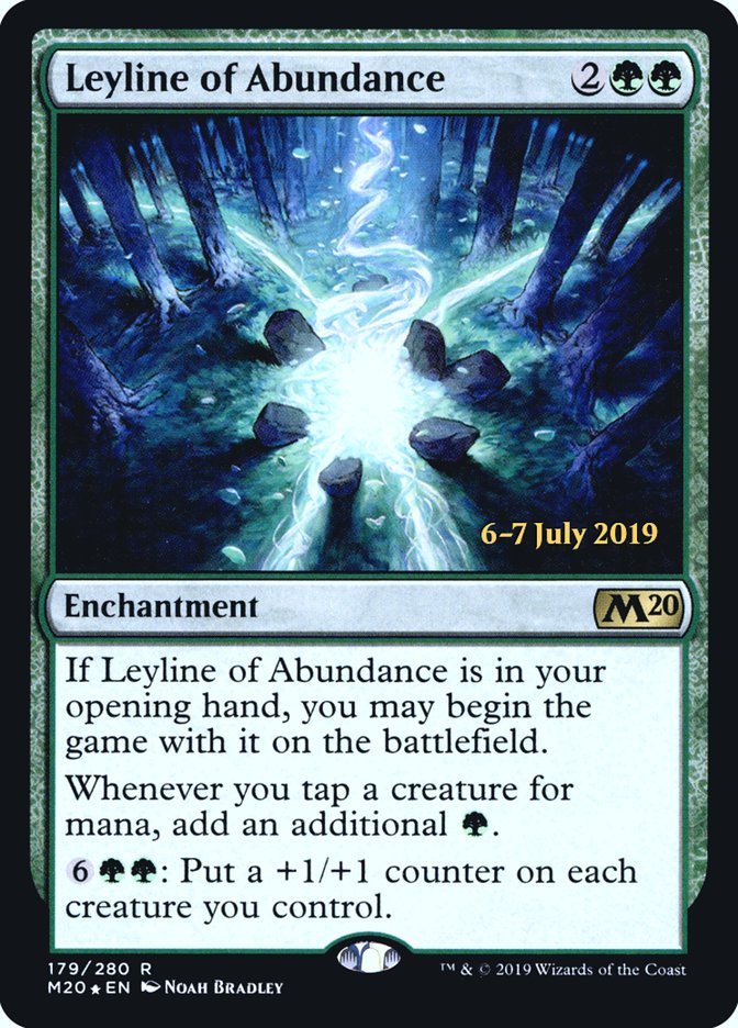 Leyline of Abundance  [Core Set 2020 Prerelease Promos]