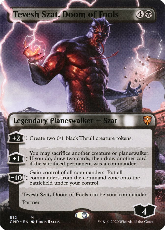 Tevesh Szat, Doom of Fools (Extended Art) [Commander Legends]