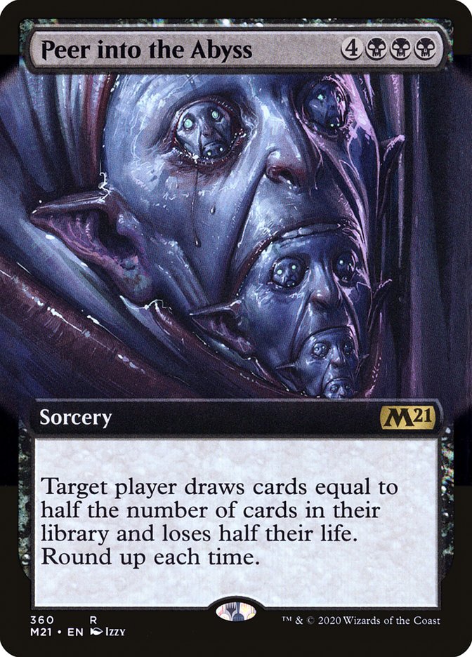 Peer Into the Abyss (Extended Art) [Core Set 2021]